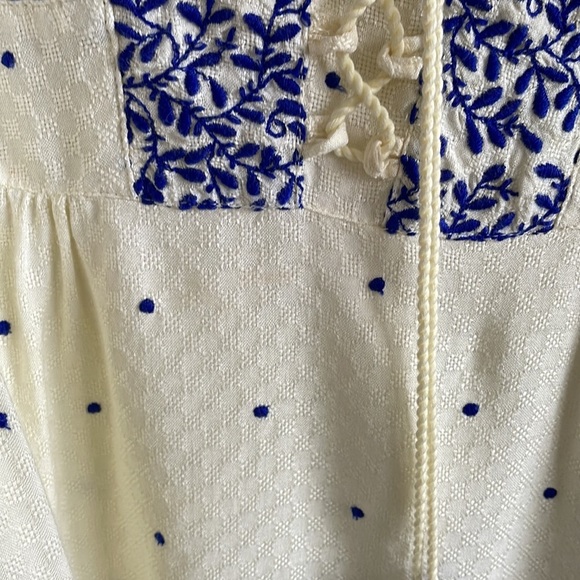 Anthropologie Libra Peasant Top by Vanessa Virginia NWT boho blouse - Picture 4 of 5